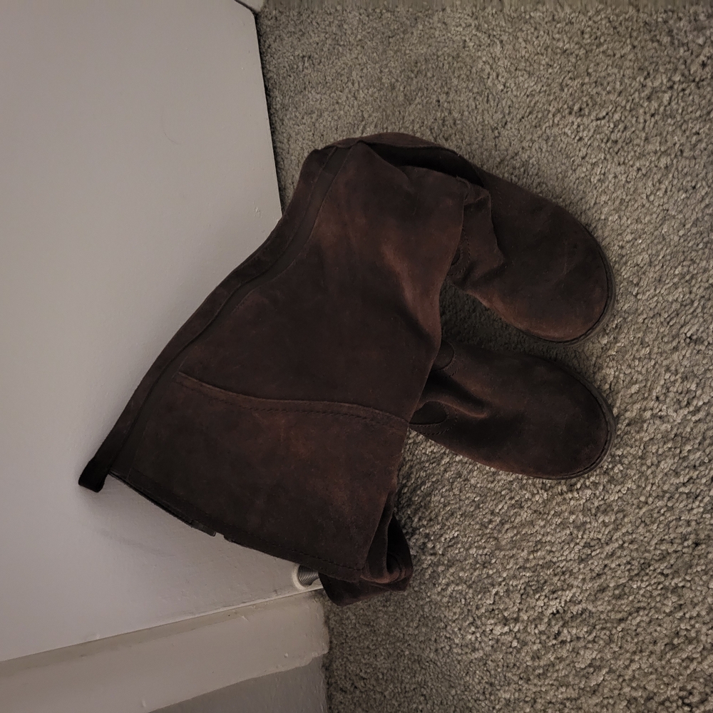Brown Suede Boots